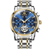  Two Tone Strap - Blue Dial Gold Trim