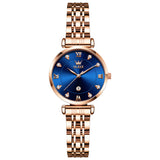 Rose Strap - Blue Dial Rose Trim