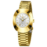 Gold Strap-White Dial Gold Trim