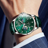 Green Strap - Green Dial Silver Trim