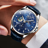 Blue Strap - Blue Dial Silver Trim