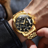 Gold Strap - Black Dial Gold Trim