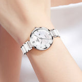 Silver Strap-White Dial Silver Trim