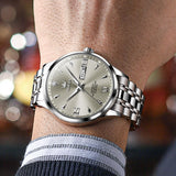 Silver Strap-Grey Dial Silver Trim