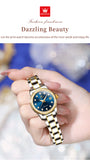 OLEVS 7003 Automatic Watches for Women Stainless Steel Durable Women's Watches Waterproof Business Womens Luxury Watches Fashion Luminous Date Self Winding Watches for Women Reloj para Mujer