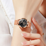 Rose Strap - Black Dial Rose Trim