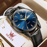 OLEVS Watches for Man 6898 Black Blue