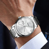 Silver Strap - White Dial Silver Trimr