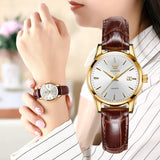 OLEVS Watches for Woman 6898 Golden White