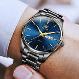 OLEVS Watches for Man 6898 Black Blue
