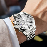 OLEVS Watches for Man 3676 White