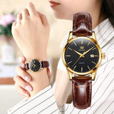 OLEVS Watches for Woman 6898 Golden Black