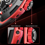 Men Automatic Sports Watch Original Skeleton Mechanical Self Winding Luxury Dress Sapphire Crystal Waterproof Wrist Watch for Men 6012