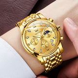OLEVS Watches for Man 2858 Golden