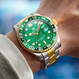 OLEVS Watches for Man 3610 Golden Green