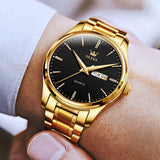 OLEVS Watches for Man 6898 Golden Black