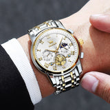 OLEVS Watches for Man 2859 Golden White