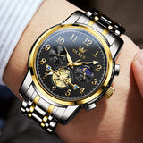 OLEVS Watches for Man 2900 Golden Black