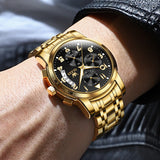 Gold Strap - Black Dial Gold Trim