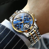  Two Tone Strap - Blue Dial Gold Trim