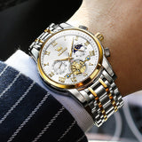 Two Tone Strap - White Dial Gold Trim