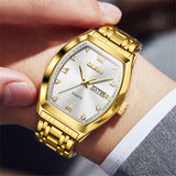 OLEVS Watches for Man 5528 Golden White