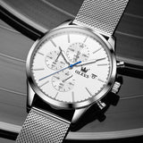 Silver Strap-White Dial Silver Trim