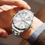 Silver Strap-White Dial Silver Trim