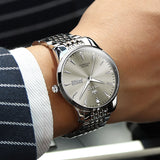 Silver Strap-Grey Dial Silver Trim