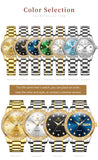 OLEVS 7003 Automatic Watches for Women Stainless Steel Durable Women's Watches Waterproof Business Womens Luxury Watches Fashion Luminous Date Self Winding Watches for Women Reloj para Mujer