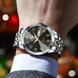 OLEVS Watches for Man 9970 Golden Black