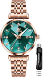 OLEVS Watches for Woman 5536 Rose Green