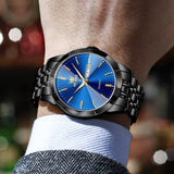 OLEVS Watches for Man 3615 All Black Blue