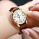 OLEVS Watches for Woman 5566 Golden White