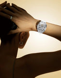 OLEVS 6016 Womens Automatic Watch Self Winding Original Diamond Luxury Date Ladies Dress Classic Luminous Waterproof Wrist Watches