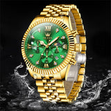 OLEVS Watches for Man 2932 Golden Green