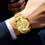 OLEVS Watches for Man 3673 Golden