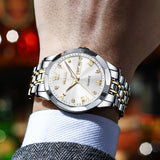 OLEVS  Watches for Man 9931 Golden White