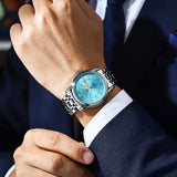 OLEVS Watches for Man 5513 T-Blue