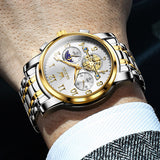 OLEVS Watches for Man 2900 Golden White