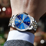 OLEVS Watches for Man 3615 Golden Blue