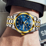 OLEVS Watches for Man 5513 Golden Blue