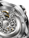 OLEVS 6806 Watches for Men Skeleton Self Winding Automatic Mechanical Luxury Dress Sapphire Crystal Diamond Waterproof Luminous Stainless Steel Band Wirst Watch Gift for Men