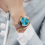 OLEVS Watches for Woman 5189 Rose Blue DW