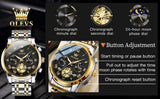 OLEVS Watches for Man 2859 Golden Black