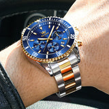 OLEVS Watches for Man 2870 Golden Blue