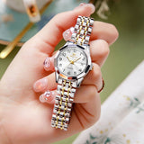 OLEVS Watches for Woman 9970 Golden White