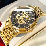 Gold Strap - Black Dial Gold Trim