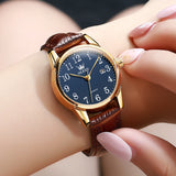 OLEVS Watches for Woman 5566 Golden Blue