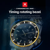OLEVS Watches for Man 9809 Golden Black